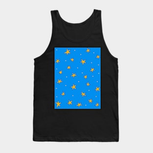 Stars in the night sky - brilliant sky blue Tank Top